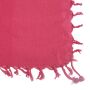 Pañuelo de algodón - tejido fino y denso - rojo - con fleco - Pañuelo cuadrado para el cuello