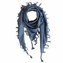 Cotton scarf fine & tightly woven - grey blue - with...