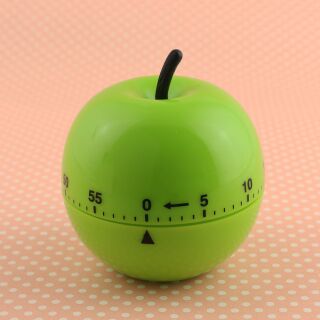 Eleganter Digitaler Küchenwecker In Apfelform – Mechanischer Countdown-Timer Bis 60 Min, Batteriefrei, Für Kochen, Backen, Lernen & Workouts