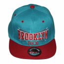 Basecap - Brooklyn - blau-rot - Baseball Cap