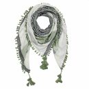 Stylishly detailed scarf with Kufiya style - Pattern 1 -...