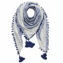 Stylishly detailed scarf with Kufiya style - Pattern 4 -...