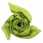 Sciarpa di cotone - Om 2 verde - nero - foulard quadrato