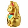 Gatto della fortuna - Gatto cinese - Maneki neko - 13 cm - oro (opaco)