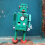 Robot giocattolo - Robot Lilliput - verde - robot di latta - giocattoli da collezione