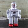 Robot giocattolo - Astro Spaceman - argento - robot di latta - giocattoli da collezione