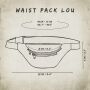 Borsa cintura - Lou - nera - resistente allacqua - marsupio