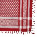 Kufiya - Stars red - white - Shemagh - Arafat scarf
