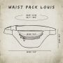Borsa cintura - Louis - rosso bordeaux - resistente allacqua - marsupio