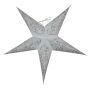 Estrella de papel - Estrella de Navidad - Estrella de 5 puntas - blanco-blanco - 40 cm
