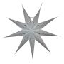 Paper star - Christmas star - 9-pointed star - white patterned 03 - 60 cm