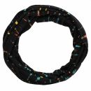 Bufanda de tubo - Bufanda de bucle - Negro - Tira colorida