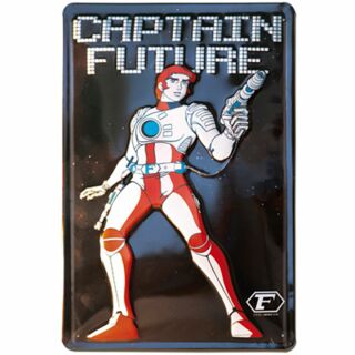 Geprägtes Blechschild - Captain Future - Nostalgie Schild