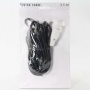 Cable textil negro con conector E14 para estrellas de...