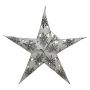 Estrella de papel - Estrella de Navidad - Estrella de 5 puntas - Copo de nieve - 20 cm