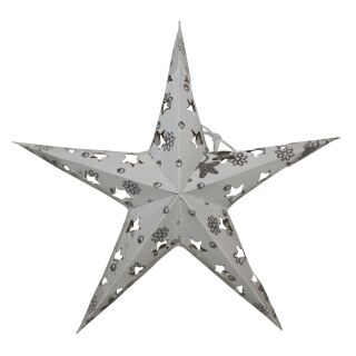Estrella de papel - Estrella de Navidad - Estrella de 5 puntas - flor - 20 cm