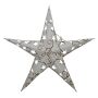 Estrella de papel - Estrella de Navidad - Estrella de 5 puntas - estampado blanca-dorada - 20 cm