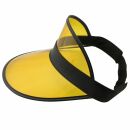 Casquillo del visera - casquillo de protección retro - 80s Poker gorra de béisbol de color amarillo-negro