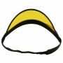 Visor Cap - Retro Schildkappe - 80s Poker Schildmütze gelb-schwarz