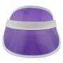 Visor Cap - Retro shield cap - 80s Poker baseball cap purple and white