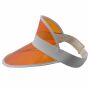 Visor Cap - Retro shield cap - 80s Poker baseball cap orange-white