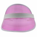 Visor Cap - Retro shield cap - 80s Poker baseball cap pink and white