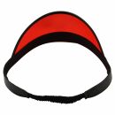 Visor Cap - Retro shield cap - 80s Poker baseball cap red-black