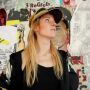 Visor Cap - Retro shield cap - 80s Poker baseball cap black and gold