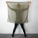 Cotton Scarf - green - khaki - squared kerchief