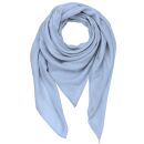 Cotton Scarf - blue - pale blue - squared kerchief