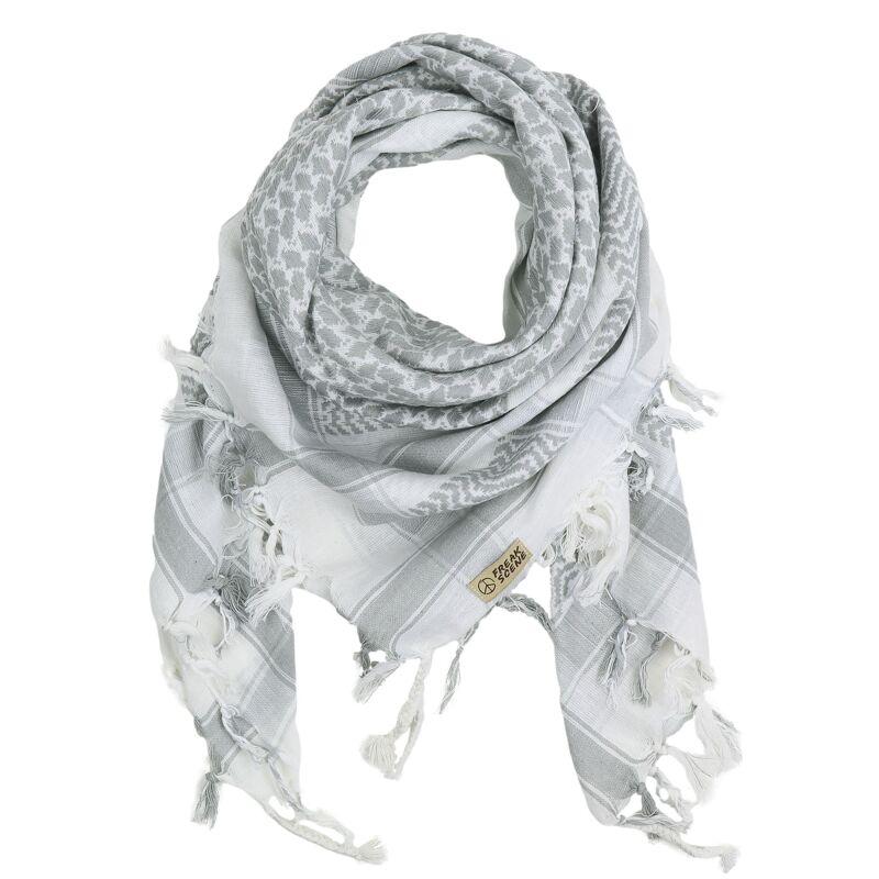 Sciarpa Stile Kefiah Freak Scene – Blu E Nero, Shemagh Arafat, Unisex, Versatile - 2