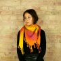 Kefiah - colorato-batik 09 - Shemagh - Sciarpa Arafat