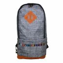 Mochila pequeña - bolso de hombro - bolso de hombro - gris jaspeado - patrón 02