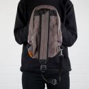 Kleiner Rucksack - Schultertasche - Umhängetasche - braun - Muster 04
