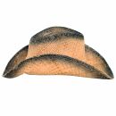 Trilby sombrero de paja - con cadena de bolas Fedora Vintage