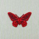 Aufnäher - Schmetterling - rot - Patch