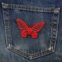 Patch - Butterfly - red