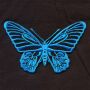 Aufnäher - Schmetterling - blau - Patch
