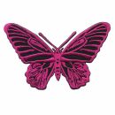Aufn&auml;her - Schmetterling - pink - Patch