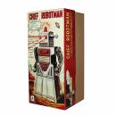Robot giocattolo - Chief Robotman - robot di latta - grigio - giocattoli da collezione