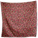 Sciarpa di cotone - ciliegie - rosso - foulard quadrato