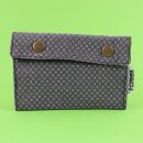 Tobacco pouch - grey red - dotted