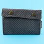 Tobacco pouch - grey red - dotted