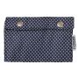 Bolsa de tabaco - blanco azul - patrón de diamantes