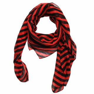 Pañuelo de algodón - Círculos - rojo - Pañuelo cuadrado para el cuello