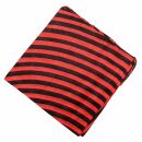 Cotton Scarf - Circles - red - black - squared kerchief