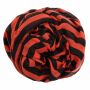 Sciarpa di cotone - anelli - rosso - foulard quadrato