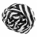 Cotton Scarf - Circles - white - black - squared kerchief