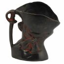 Pirate pen pot - brass - red