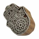 Wooden Stamp - Hamsa - 2,7 inch - Stamp made of wood